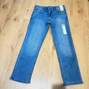 Wonder Nation Boys Straight Husky Blue Jeans